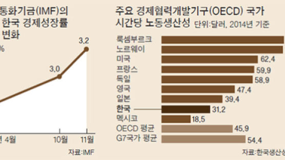 한국 성장 전망 3.0 … 3.2% 올린 IMF, 더딘 노동개혁 경고