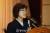 이정미 전 헌법재판관. 사진은 지난 3월 퇴임식 때의 모습. [중앙포토]