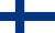 핀란드 국기.흰색은 핀란드의 눈덮인 벌판을, 푸른색은 스칸디나비아 지역의 노르딕 십자가로서 기독교를 각각 샹징한다. 푸른색은 맑고 푸른 핀란드의 호수와 하늘의 의미하기도 한다. 