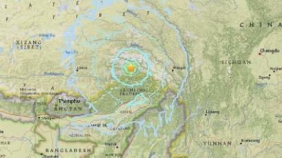 中 티베트-인도 접경지역 규모 6.3 지진…中 지진국, 6.9로 발표