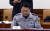 이철성 경찰청장이 20일 오전 정부서울청사에서 열린 AI 대책회의에 참석해 생각에 잠겨있다. [연합뉴스]