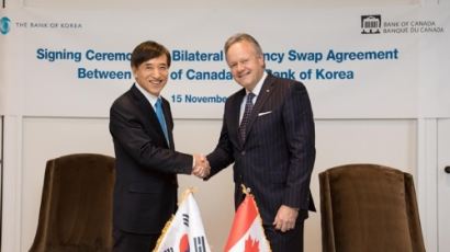 한국-캐나다, 통화스와프 협정 체결…기한·한도 없다