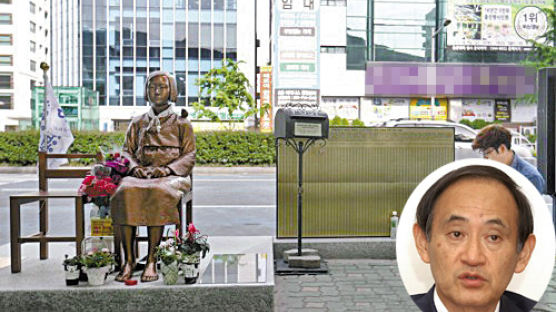 위안부 피해 할머니 공식 기념일 지정에 대한 일본의 반응