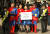 지난 2008년 열린 고령자 고용촉진 캠페인 &#39;Working 60+&#39;. 어르신들이 슈퍼맨과 원더우먼 복장을 하고 홍보하고 있다. [중앙포토]