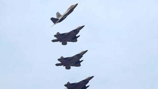[사진] 한국 찾은 F-22 랩터