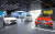 한성자동차의 메르세데스-벤츠 청담 전시장 2층에 마련된 국내 최대 규모 메르세데스-AMG 전용 전시 공간.