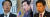 자유한국당이 12일 원내대표 경선에 나선다. (왼쪽부터 기호순) 경선 후보로 나선 한선교, 김성태, 홍문종 의원. [중앙포토]