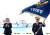 지난 9월 인천해경부두에서 열린 제64주년 해양경찰의 날 기념식에 참석한 문재인 대통령. [연합뉴스]