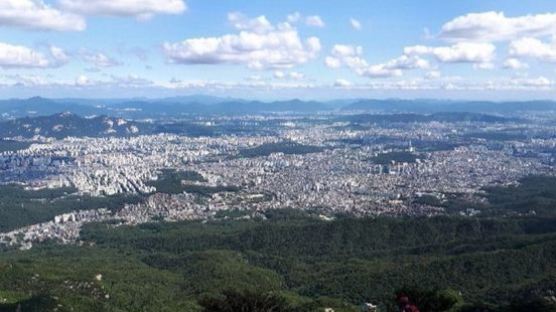 북한산 국립공원 미세먼지 농도 서울 도심보다 17% 낮아