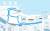 홍콩 센트럴 하버 프론트에 마련된 포뮬러E 서킷 지도. 시청앞 도로 1.86km를 연결해 10곳의 커브 구간이 들어간 꼬불꼬불한 서킷을 조성했다.  [사진 FIA]
