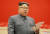 김정은 북한 노동당 위원장이 21일 제5회 세포위원장 대회 개막식에 참석해 연설하고 있다. [사진 조선중앙통신]
