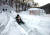 포천 백운계곡 동장군축제에서 즐길 수 있는 얼음 미끄럼틀.  [중앙포토]