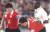 조지 웨아가 이탈리아 클럽 AC밀란 소속으로 뛰던 1996년 한국대표팀과의 내한 친선전에 나선 모습. [사진 이재형 축구자료수집가]