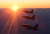 붉은 해가 떠오른 동해 상공에서 비행 중인 FA-50 편대 [사진 공군]