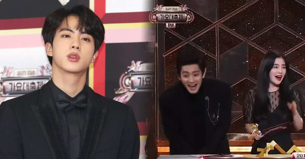 “Yes, I am handsome”…BTS JIN Cracks Up the Audience at KBS Song Festival 2017
