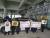 서울 잠실구장에서 니퍼트와 재회하기 위해 집회를 열고 있는 두산팬들.