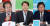 왼쪽부터 자유한국당 홍준표 대표, 국민의당 안철수 대표, 바른정당 유승민 대표.