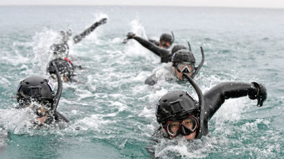 [사진] 평창 앞두고 해군 인명 구조 훈련
