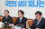 더불어민주당 우원식 원내대표가 9일 국회에서 열린 원내대책회의에서 발언하고 있다. [연합뉴스]