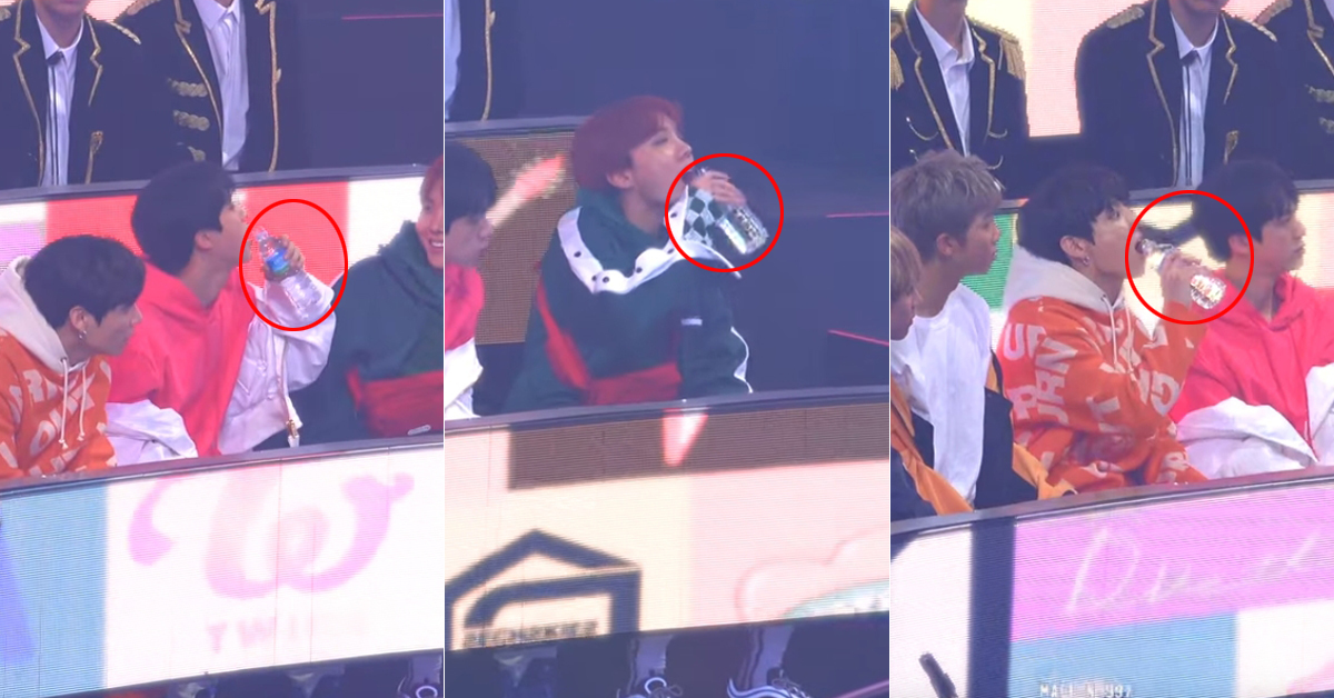 BTS Bromance Moment: All Seven Members Drink from the Same Bottle