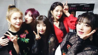 RED VELVET Posts Group Selfie after Winning “Record of the Year” at Golden Disc 2018