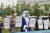  1998년 세계천식기구에서 5월 첫째 화요일을 천식의 날로 정했다. 이날을 기념해 2016년 5월 3일 환경정의 회원들이 서울 광화문광장에서 미세먼지의 위험성을 알리고 어린이 건강을 지키기 위한 캠페인을 벌였다. 푸른 하늘을 선물하자는 의미로 파란색 산타복을 입고 기자회견을 하고 있다. [중앙포토]