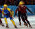 지난 2002년 미국 솔트레이크시티 올림픽 쇼트트랙 경기에서 한국 김동성 선수의 금메달을 뺏아간 안톤 오노 선수(오른쪽)의 헐리우드 액션 장면. [중앙포토]