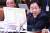 주광덕 자유한국당 의원이 지난 23일 국회 법제사법위원회에서 질의하는스  모습 [연합뉴] 