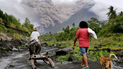[사진] 필리핀 화산 폭발 가능성, 1만 명 대피