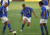 2002년 한일월드컵 직전 브라질 대표팀 마무리 훈련에 참가한 호나우두, 히바우두, 호나우딩요(오른쪽). [사진 공동특별취재단]