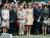 지난해 7월 31일 제1차 세계대전 당시 페젠대일 전투 100주년 행사가 열린 벨기에 조네베커에 모인 영국과 벨기에의 로열 패밀리. 왼쪽부터 영국의 케이트 미들턴 왕세손비, 필리프 벨기에 국왕, 찰스 영국 왕세자, 마틸다 벨기에 여왕, 윌리엄 영국 왕자, 테리사 메이 영국 총리. [EPA=연합뉴스]