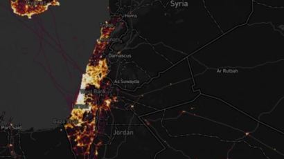 피트니스앱 지도 확대했더니 시리아 미군기지 위치가