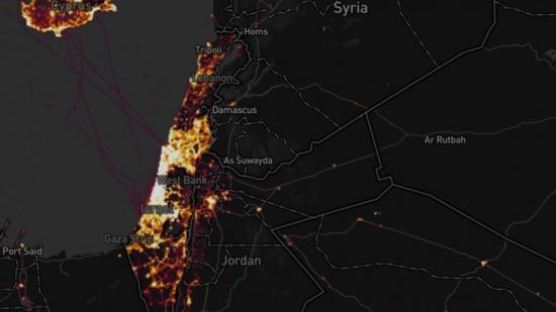 피트니스앱 지도 확대했더니 시리아 미군기지 위치가
