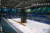 평창올림픽 12개 경기장은 종목별 특색을 살릴 수 있도록 다양한 색깔로 단장했다. 파란색 계열 배너와 광고 판으로 장식한 관동하키센터. 강릉=김지한 기자