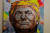아티스트 대니얼 D. 그린과 다리아 마르첸코가 동전과 카지노 토큰으로 작업한 도널드 트럼프 미국 대통령의 초상화가 미국 뉴욕에 전시돼 있다. [로이터=연합뉴스] 