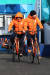4일 강릉 선수촌에서 네덜란드 선수들이 자전거를 타고 이동하고 있다. 장진영 기자
