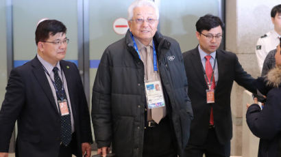 北장웅 IOC 위원, 수행요원이 기자들 제지하자 한 유머
