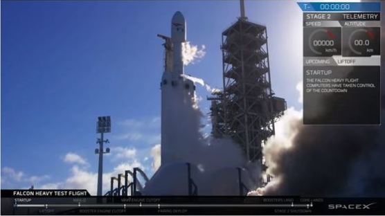 세계 최강 로켓 펠컨 헤비 발사 성공…우주여행 현실로 ‘성큼’
