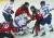 여자 아이스하키 세계 최강인 캐나다 대표팀이 지난달 31일 인천 선학국제빙상경기장에서 연세대 남자 아이스하키팀(흰색)과 평가전을 치르고 있다. 오종택 기자
