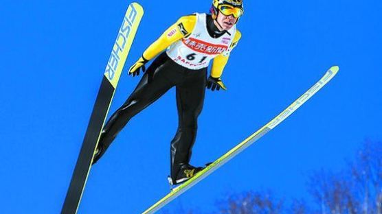 어부지리로 겨울올림픽 첫8회 출장 기록…日스키점프 가사이
