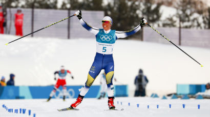 스웨덴 칼라, 평창올림픽 첫 金 주인공...크로스컨트리 여자 스키애슬론 우승