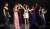 11일 오후 서울 국립중앙극장 해오름극장에서 열린 북한 삼지연 관현악단 공연에서 가수 서현이 함께 &#39;우리의 소원&#39;이라는 제목의 노래를 부르고 있다. [연합뉴스]