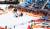 클로이 김이 12일 평창 휘닉스 스노경기장에서 열린 2018 평창 동계올림픽 스노보드 여자 하프파이프 종목에서 기량을 선보이고 있다. 평창=오종택 기자