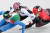 쇼트트랙 여자 500m 결승에서 최민정(가운데)이 킴 부탱(오른쪽)과 코너를 도는 장면. 선두는 금메달리스트 아리아나 폰타나. 강릉=연합뉴스