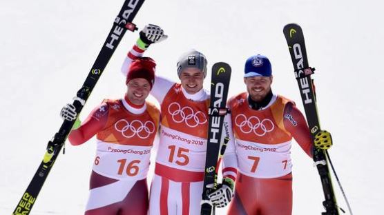오스트리아 마이어, 알파인 스키 수퍼대회전 금메달