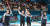 17일 오후 2018 강원 강릉컬링센터에서 열린 2018 평창동계올림픽 남자 컬링 예선 대한민국과 영국의 경기에서 한국 선수들이 영국을 11-5로 꺾은 뒤 손을 들며 기뻐하고 있다. [강릉=연합뉴스]