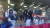 25일 강원도 평창 올림픽슬라이딩센터에서 열린 2018 평창 겨울올림픽 봅슬레이 남자 4인승에서 윤성빈(왼쪽)이 봅슬레이 대표팀 선수들과 손을 맞잡고 환호하고 있다. 평창=김지한 기자