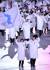 지난달 9일 강원 평창 올림픽스타디움에서 열린 2018 평창 동계올림픽대회 개회식에서 한국의 원윤종(오른쪽)과 북한의 황충금이 한반도기를 들고 입장하고 있다. [사진공동취재단]