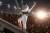 9일 평창동계패럴림픽 개막식에서 성화를 들고 점화대에 오른 한민수 선수. [사진=뉴스1]