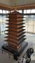 황룡사 역사문화관에 전시된 황룡사 9층목탑 모형. 실제의 10분의 1 크기로 높이가 8m쯤 된다. [사진 송의호]